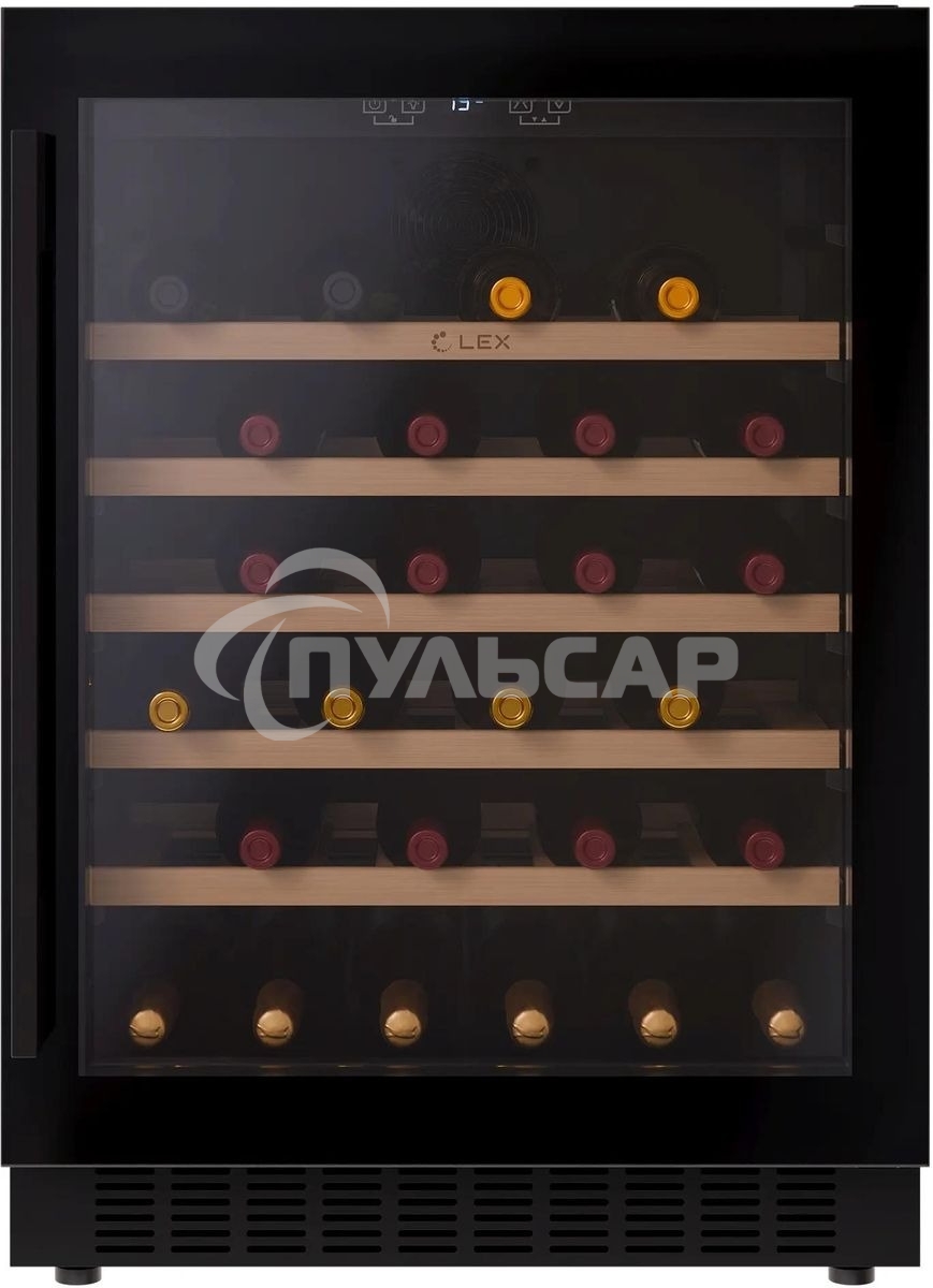 Винный шкаф LEX LWD6054BL 1-нокамерн. черный