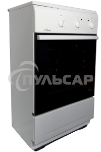 Плита электрическая Flama CE 3201 W белый, конфорок 2 шт, духовка 30 л, 50 см x 85 см x 36 см
