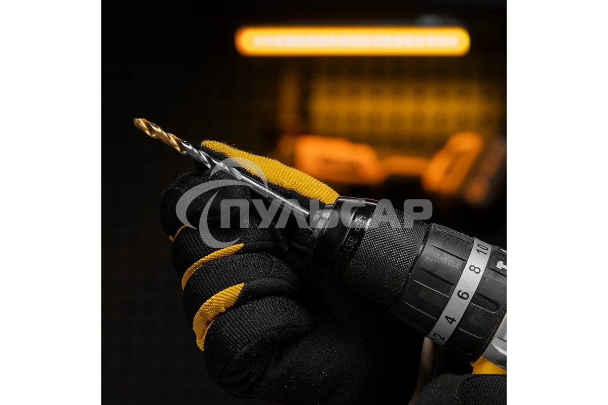 Сверло спиральное по металлу Denzel 6 x 93мм, Р6М5, Golden Tip