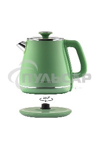 Чайник электрический Galaxy Line GL 0331, зеленый, пластик, двойная стенка из нержавеющей стали AISI 304 и пищевого пластика, 2200 Вт, 1,8 л, индикатор работы
