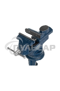 Тиски слесарные, настольные, поворотные, ширина рабочих губок 50 мм, наковальня Сибртех