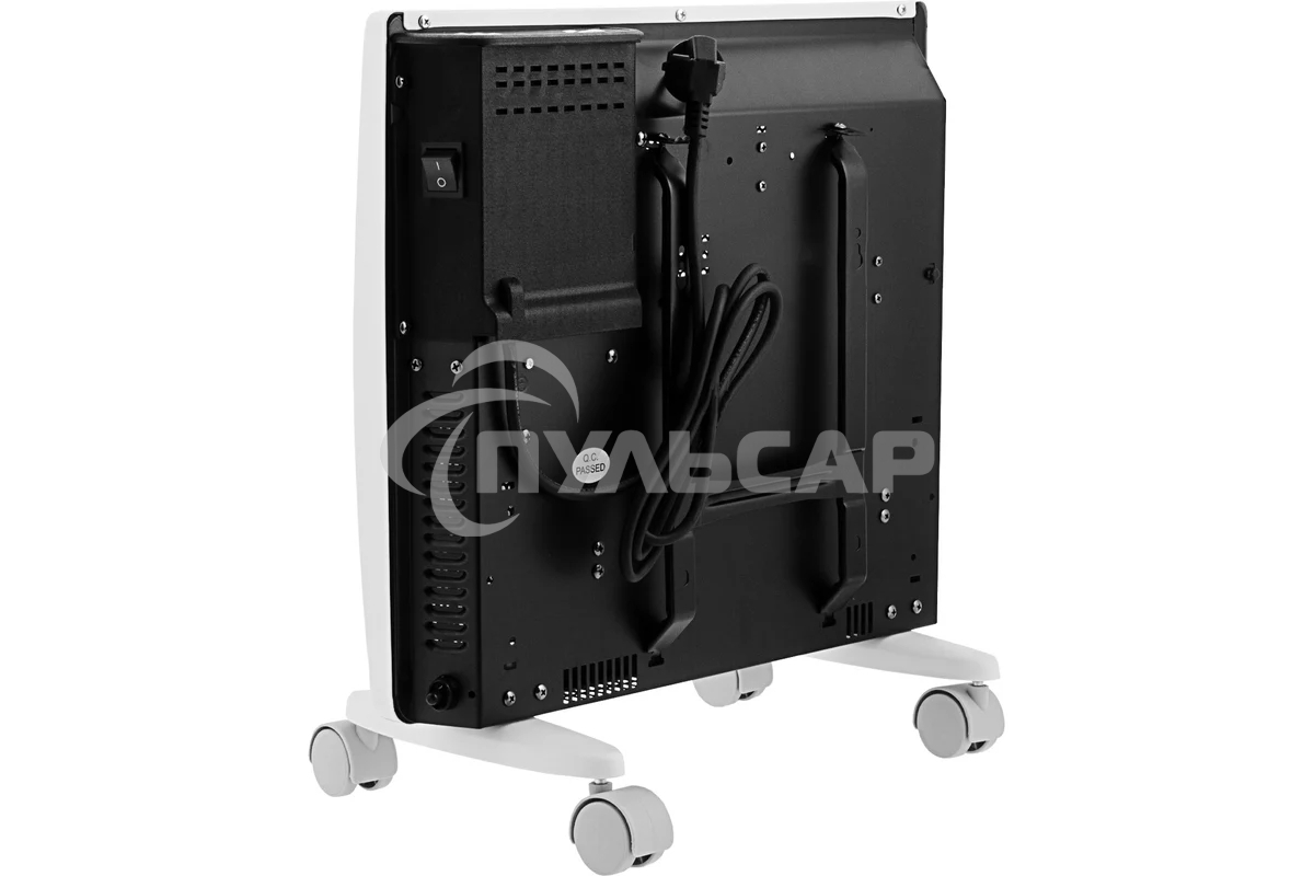 Конвектор гибридный Denzel HybridX-1000 белый, 1000 Вт, 20 м2, термостат, дисплей