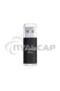 Флешка USB Maxvi MP black (FD32GbUSB20C10MP), 32Gb USB 2.0, R/W 15/5, черный