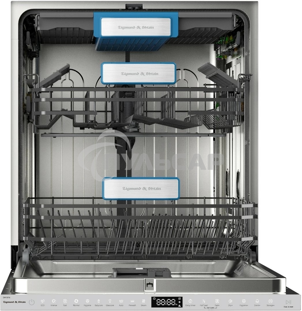Встраиваемая посудомоечная машина Zigmund & Shtain DW 307.6, серый, 59.8 см, 16 компл., 42 дБ, класс A++