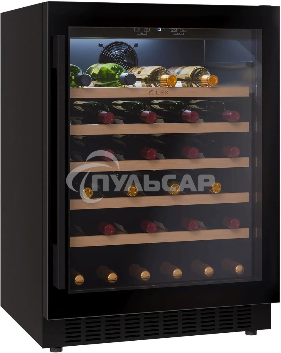 Винный шкаф LEX LWD6054BL 1-нокамерн. черный