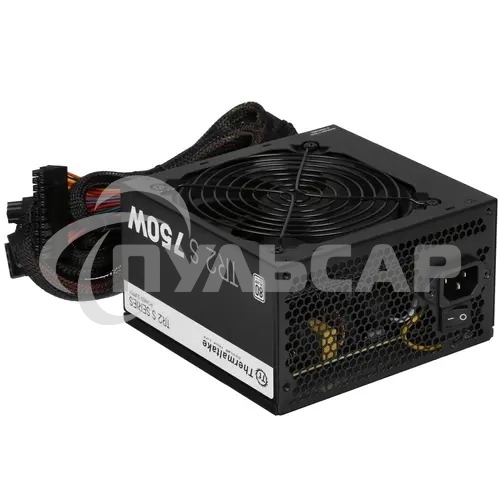 Блок питания Thermaltake ATX TR2 S, 750Вт, 80 PLUS WHITE, 120мм, черный