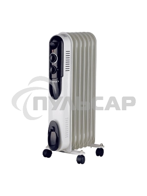 Обогреватель масляный EUROLUX ОМПТ-EU-7Н (7 секций) белый, 1500 Вт, 20 м2, термостат 67/3/18