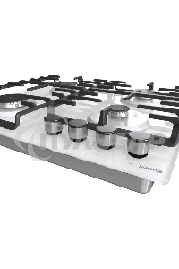 Газовая варочная панель Gorenje GT642SYW, 4 конфорки, закаленное стекло, белый