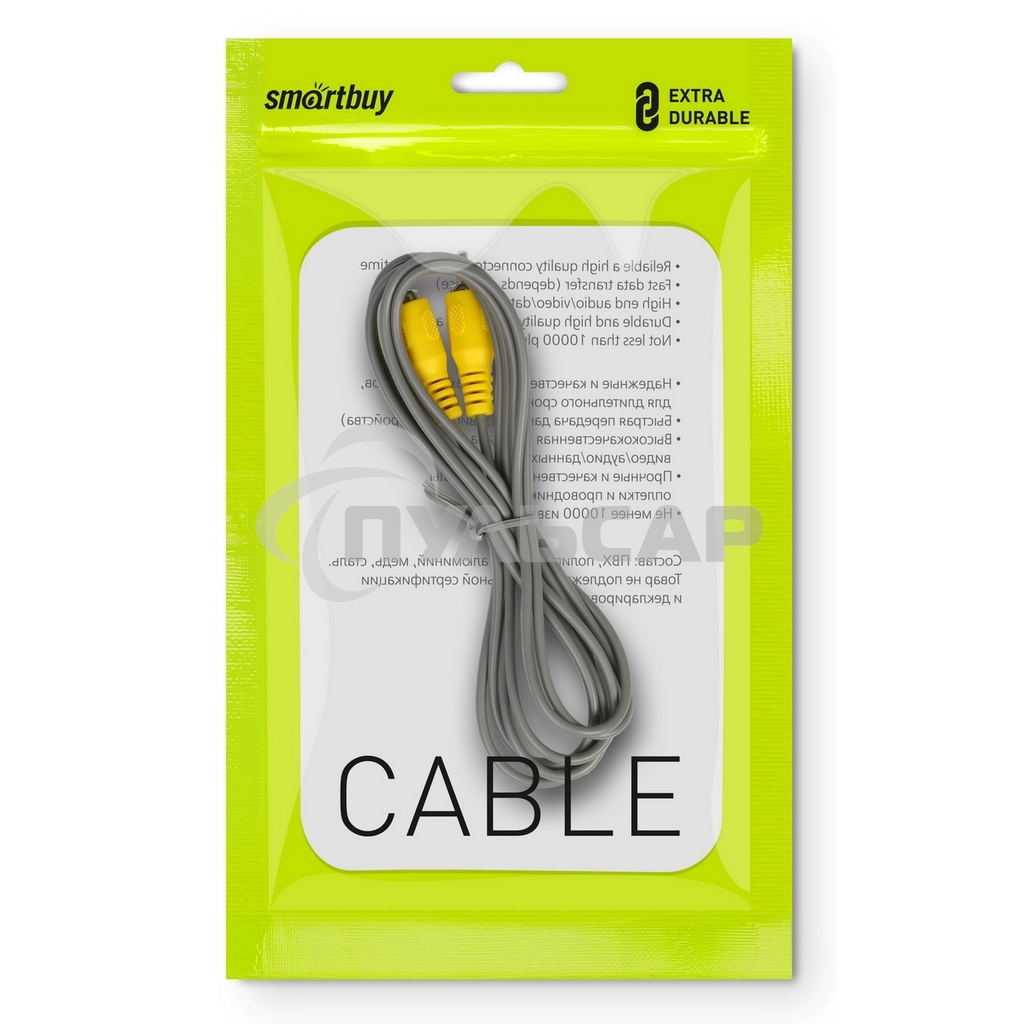 Кабель соединительный Smartbuy 1xRCA (M) - 1xRCA (M), 3,0 m, в пакете (KA-113-250)