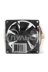 Вентилятор для корпуса Gembird FANCASE/BALL-3100 черный, 80 мм, 3100 об/мин, 38.65 дБ, 3 pin