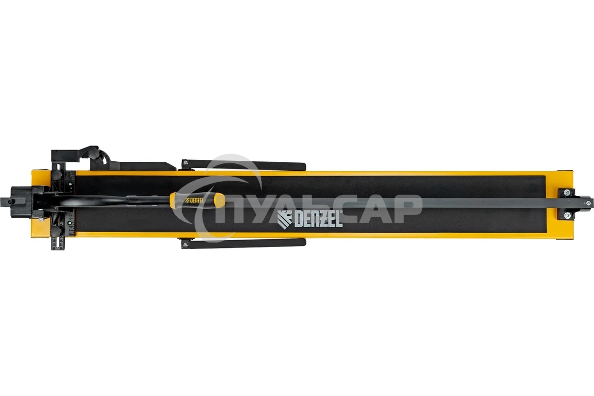 Плиткорез рельсовый 1200х16мм, каретка на подш., стальная станина, усил. рукоятка-пенал Denzel