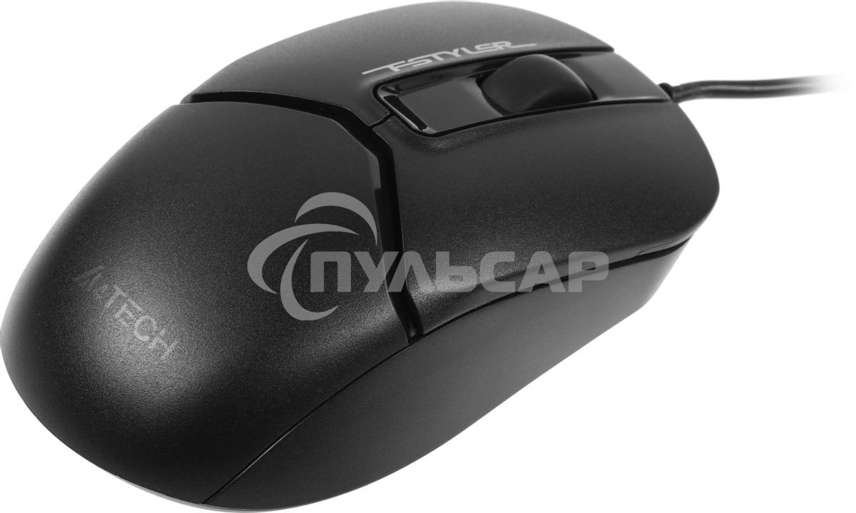 Мышь проводная A4Tech Fstyler FM12S черный, 1200 dpi, USB, кнопки - 3