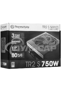 Блок питания Thermaltake ATX TR2 S, 750Вт, 80 PLUS WHITE, 120мм, черный