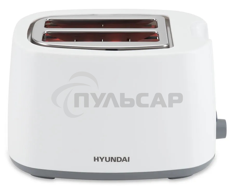 Тостер Hyundai HYT-2301 800Вт белый/серый