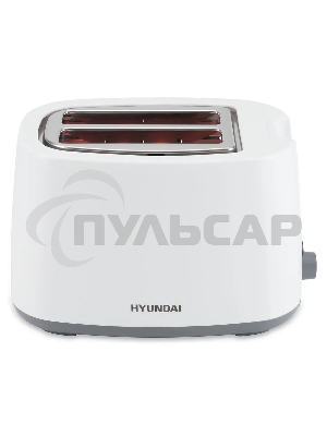 Тостер Hyundai HYT-2301 800Вт белый/серый