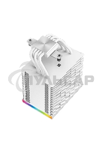 Кулер для процессора DEEPCOOL AK500 DIGITAL WH белый, 120 мм, алюминий/медь, 1850 об/мин, 28 дБ, 4 pin, 240 Вт, 160 мм