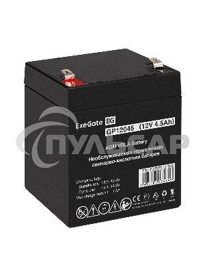 Аккумуляторная батарея ExeGate GP12045 (12V 4.5Ah, клеммы F2)