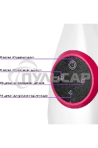 Швабра паровая Kitfort КТ-1096 белый/малиновый