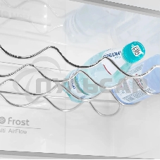 Холодильник Maunfeld MFF200NFWE белый, двухкамерный, 271/106 л, морозилка снизу, Total No Frost