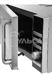 Микроволновая печь Galanz MOS-2402FDS серебристый/черный, 20 л, 800 Вт, переключатели - кнопки/поворотный механизм