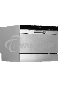 Посудомоечная машина Weissgauff TDW 4017 DS, серебристый/черный, 55 см, 6 компл., 49 дБ, класс A+