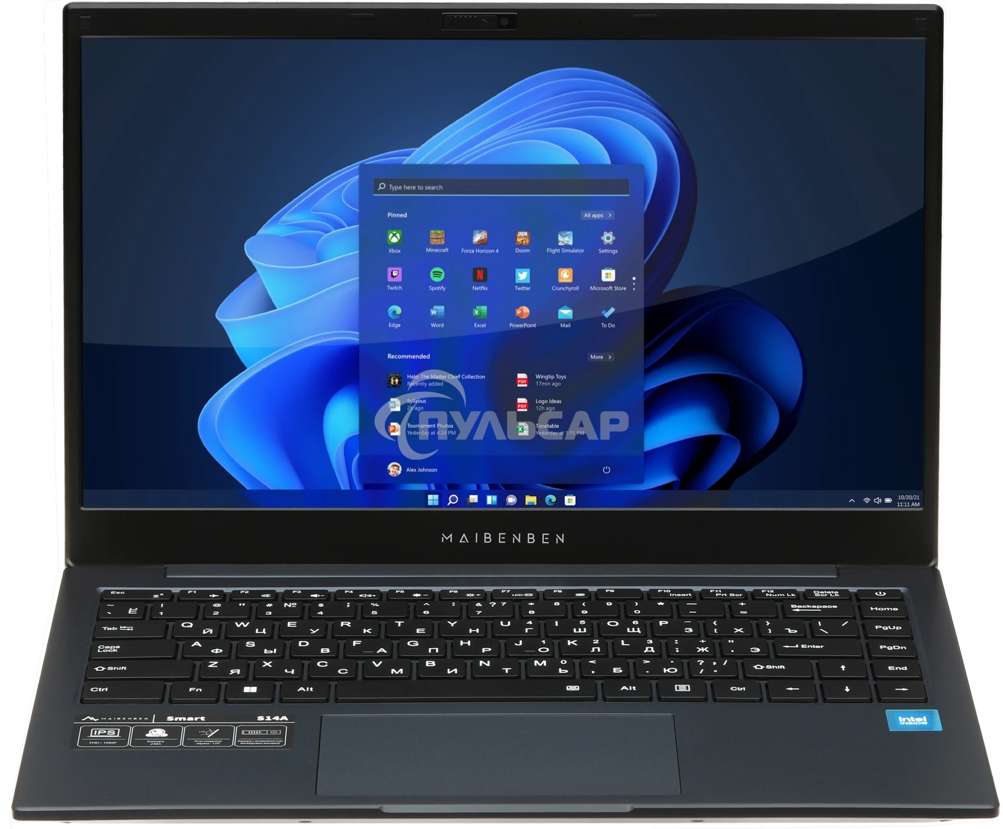 Ноутбук Maibenben Smart S14A-iN10UM темно синий 14