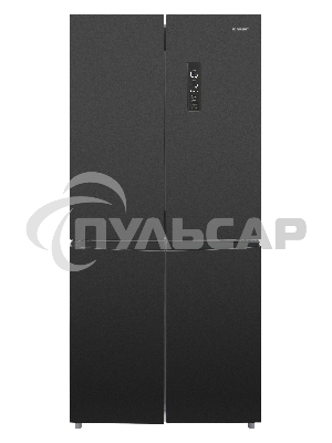 Холодильник Nordfrost RFQ 510 NFB inverter графитовый трехкамерный 286/141л морозилка снизу, No Frost, Side-by-Side