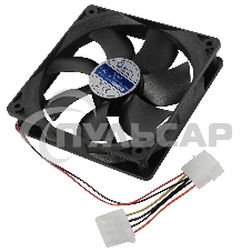 Вентилятор для корпуса 5bites FB12025S-12L4MX черный, 120 x 120 мм, 1200 об/мин, 25 дБ, 4 pin