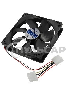 Вентилятор для корпуса 5bites FB12025S-12L4MX черный, 120 x 120 мм, 1200 об/мин, 25 дБ, 4 pin