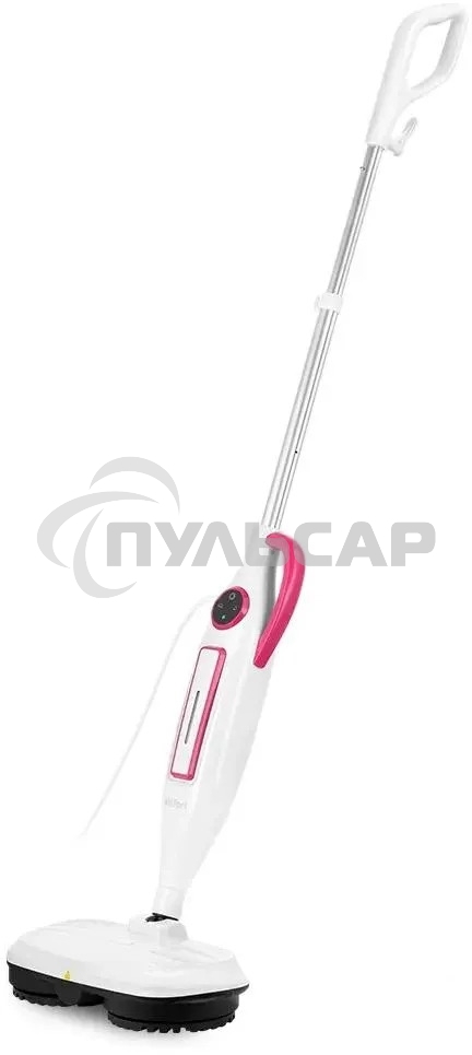 Швабра паровая Kitfort КТ-1096 белый/малиновый