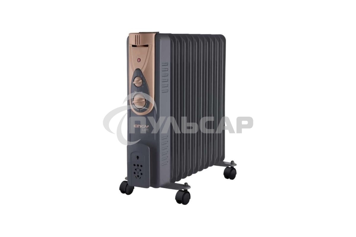 Масляный обогреватель ENGY EN-2411 Loft (11 секций) черный, 2500 Вт, 25 м2, термостат