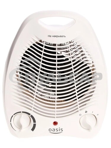 Тепловентилятор Oasis SB-20R белый, 2000 Вт, 20 м2