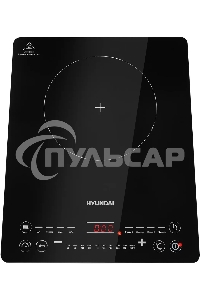 Плита Индукционная Hyundai HYC-0110 черный/серебристый закаленное стекло (настольная)