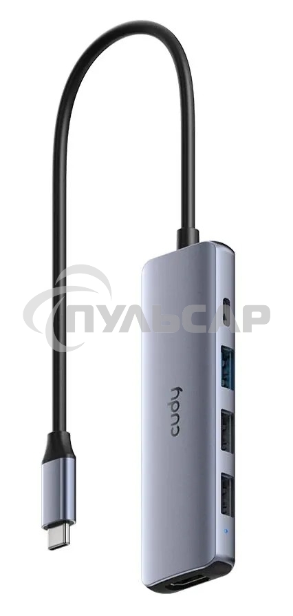 Адаптер CUDY 5-IN-1 USB-C Hub with 4K HDMI