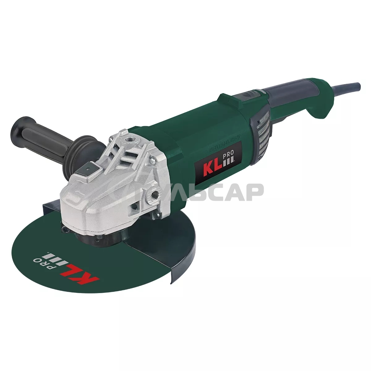 Профессиональная бесщеточная сетевая ушм (болгарка) KLPRO KLBT88230 (сеть, 2800Вт, 230мм, 5500об/мин)