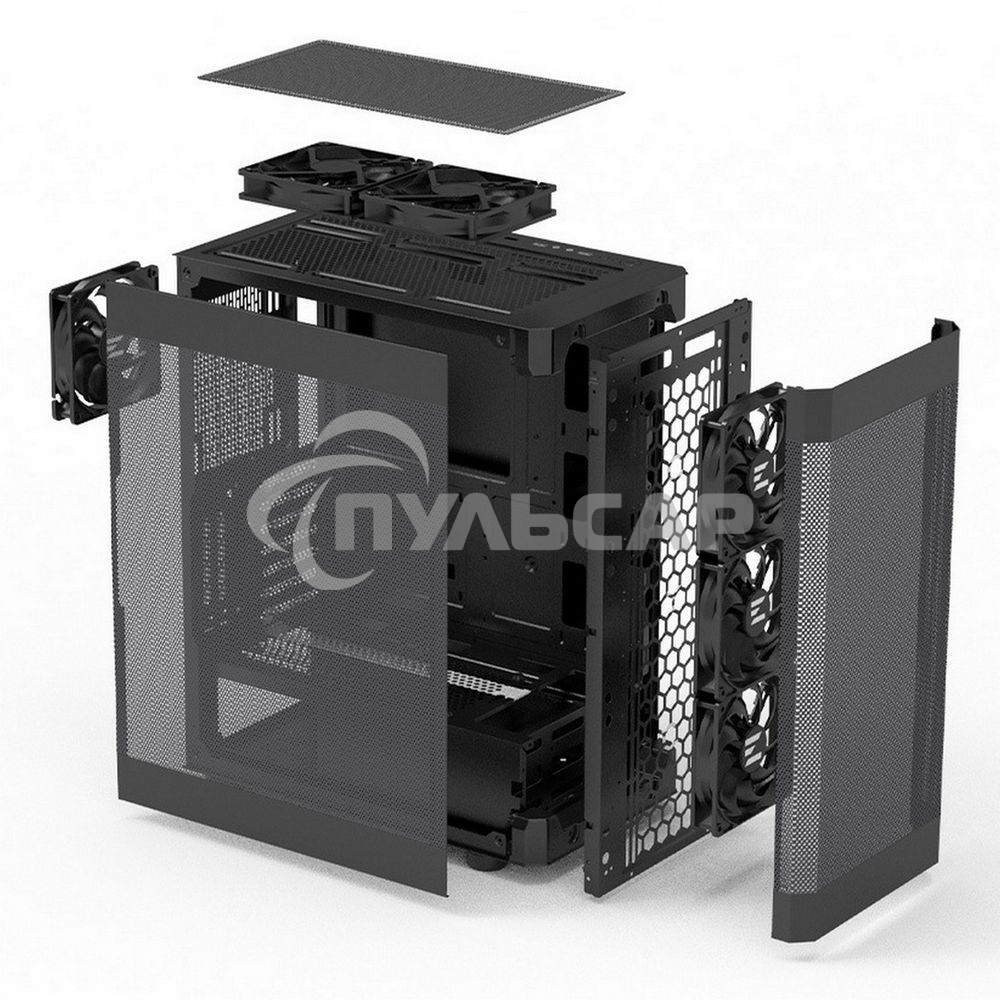 Компьютерный корпус MidiTower Zalman I4 черный (ATX, MESH, 2x3.5