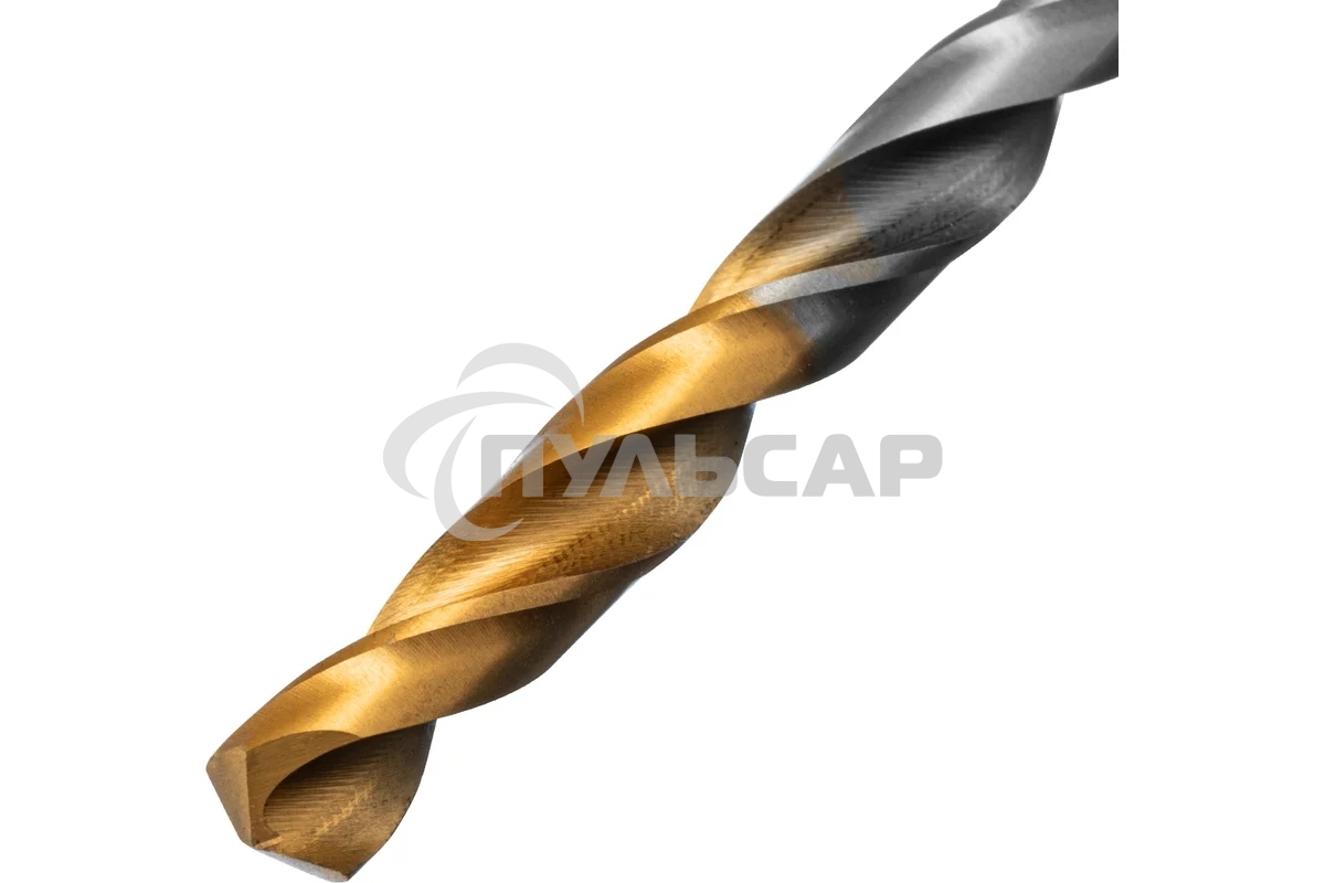 Сверло спиральное по металлу Denzel 6 x 93мм, Р6М5, Golden Tip