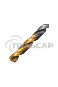 Сверло спиральное по металлу Denzel 6 x 93мм, Р6М5, Golden Tip