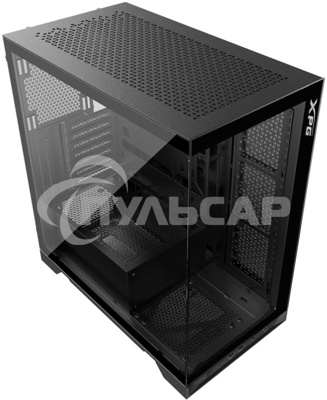 Компьютерный корпус XPG INVADER X черный (INVADERXMTWOF-BKCWW) Mid-Tower, Micro-ATX, Mini-ITX, Standard-ATX, USB 3.2 Gen2 Type-A, USB 3.2 Gen2 Type-C