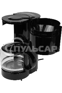 Кофеварка капельная Moulinex FG121811 черный, молотый, 1.1 л, 800 Вт.