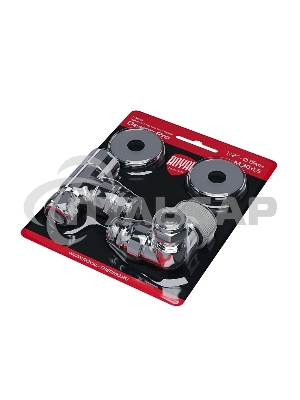 Набор термостатический трехосевой Royal Thermo Design Pro 15мм М30х1,5 (Хром)