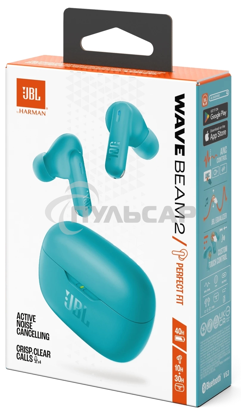 Наушники JBL Wave Beam 2 голубой