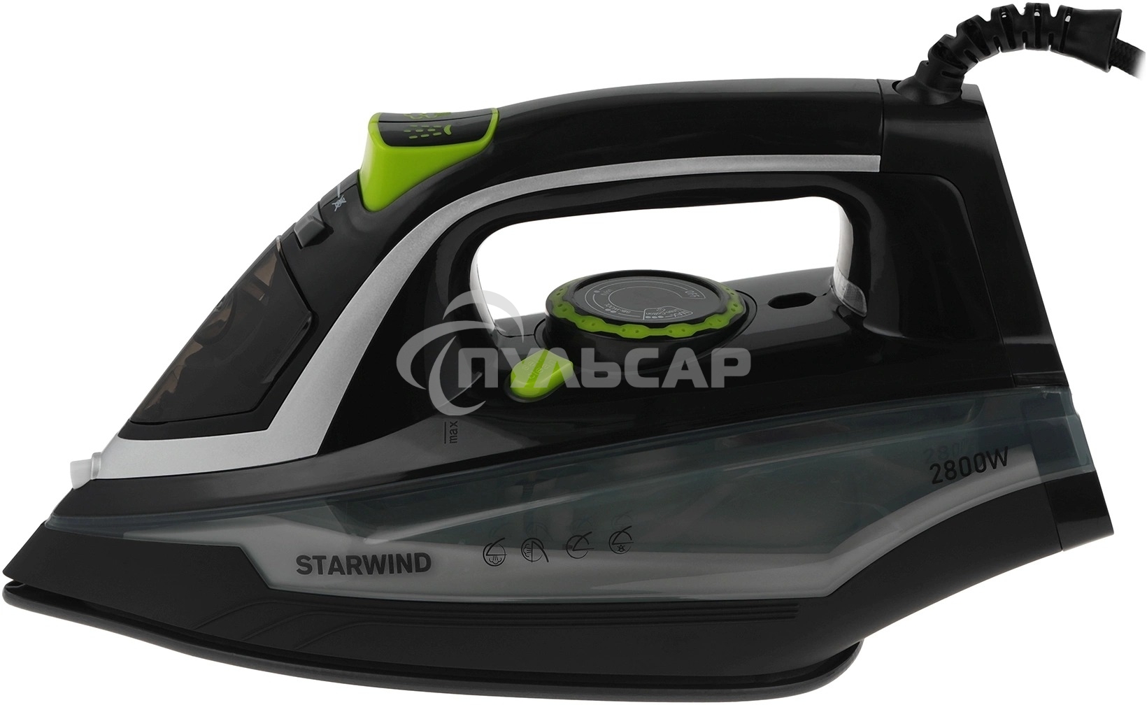 Утюг Starwind SIR2845 2800Вт черный/серебристый