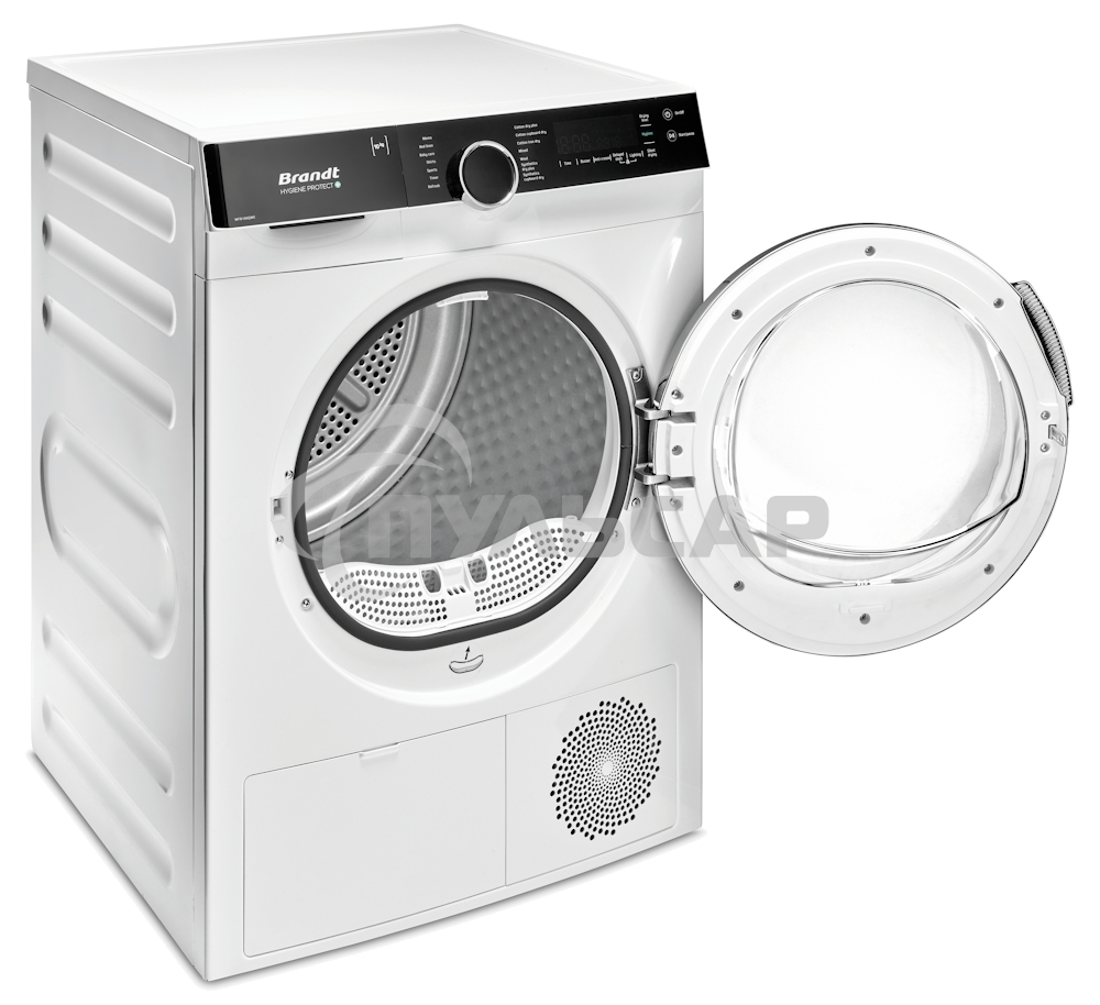 Сушильная машина BRANDT WFB106QWE белый, 10 кг, сушка - конденсационная, программ - 14, 59.5 x 84.5 x 67.5 см