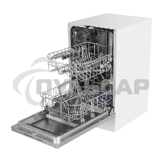 Встраиваемая посудомоечная машина HOMSAIR DW44L-2, серебристый, 44.8 см, 9 компл., 49 дБ, класс A++