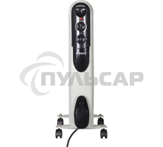 Обогреватель масляный EUROLUX ОМПТ-EU-7Н (7 секций) белый, 1500 Вт, 20 м2, термостат 67/3/18