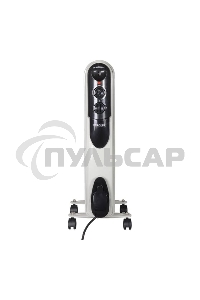 Обогреватель масляный EUROLUX ОМПТ-EU-7Н (7 секций) белый, 1500 Вт, 20 м2, термостат 67/3/18