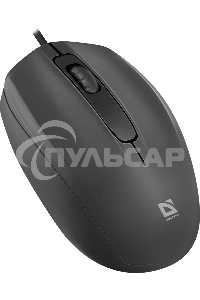 Мышь проводная Defender Alpha MB-507 черный, 1000 dpi, USB, кнопки - 3