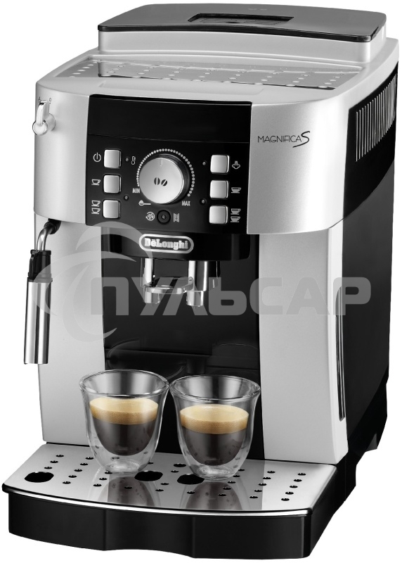 Кофемашина автоматическая DeLonghi ECAM 21.117.SB серебристый/черный, исп. кофе - зерновой/молотый, 1.8 л, 1450 Вт, 15 бар