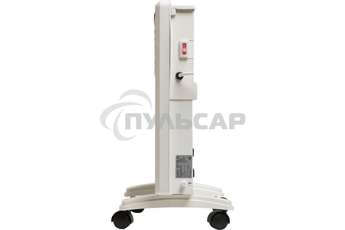 Конвектор Oasis EK-15 белый, 1500 Вт, 20 м2, термостат, дисплей